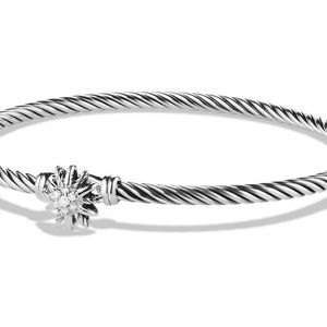 David Yurman Diamond Starburst Cable Classics Bangle